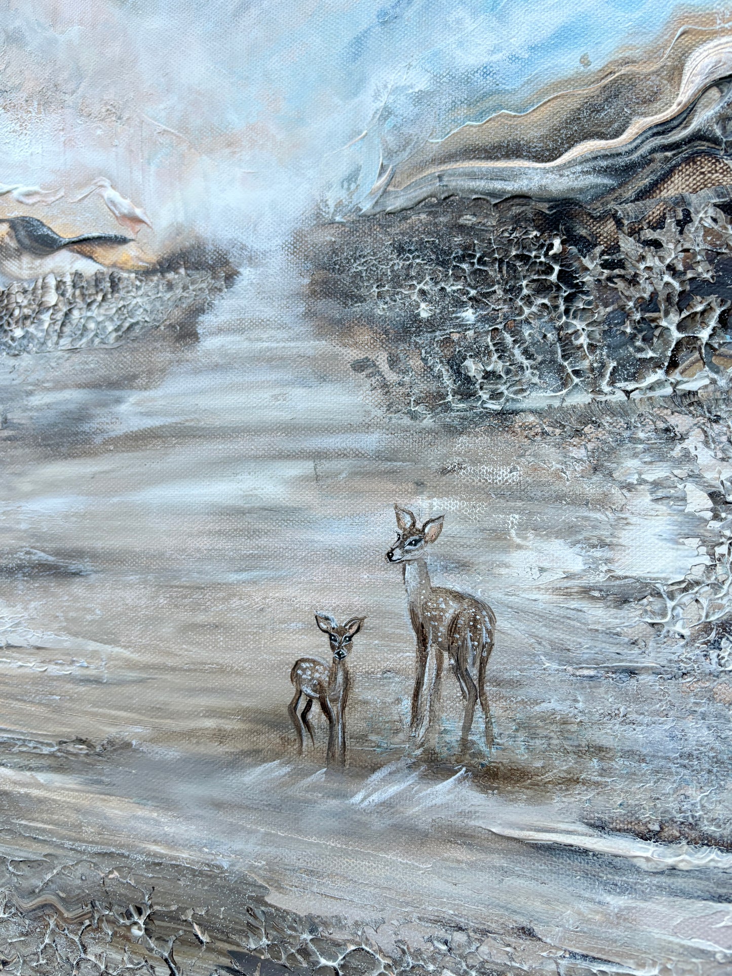 Deer landscape Original Painting