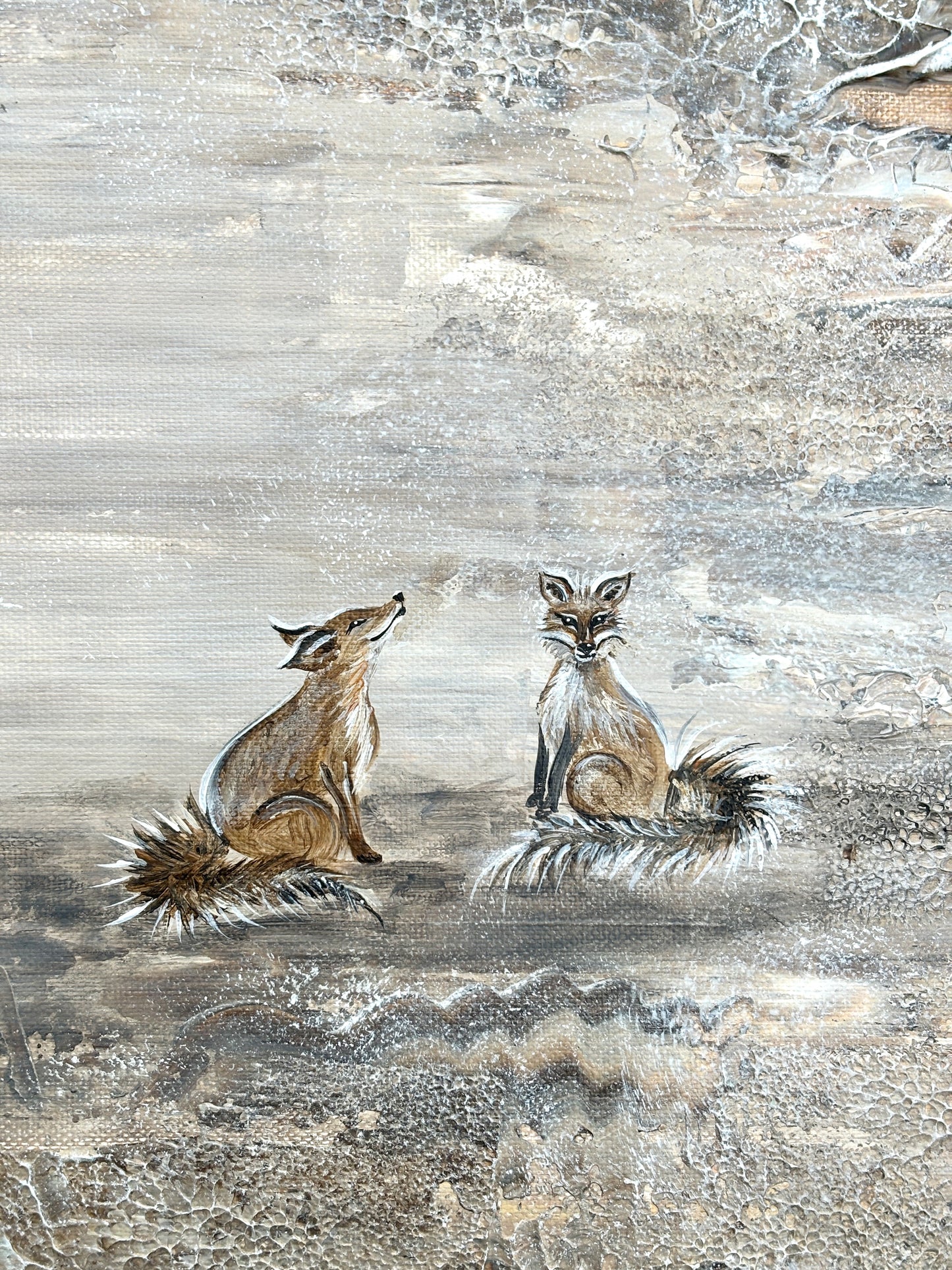 Beige fox dream - Original Painting