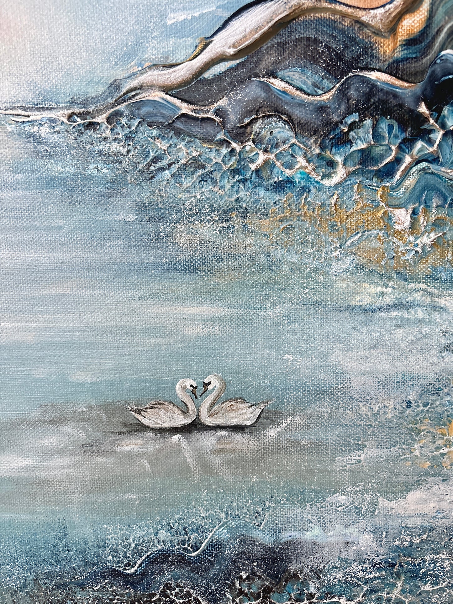 Swans of serenity - Original Painting