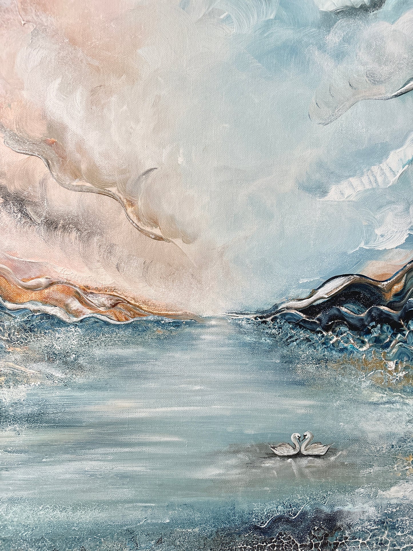 Swans of serenity - Original Painting