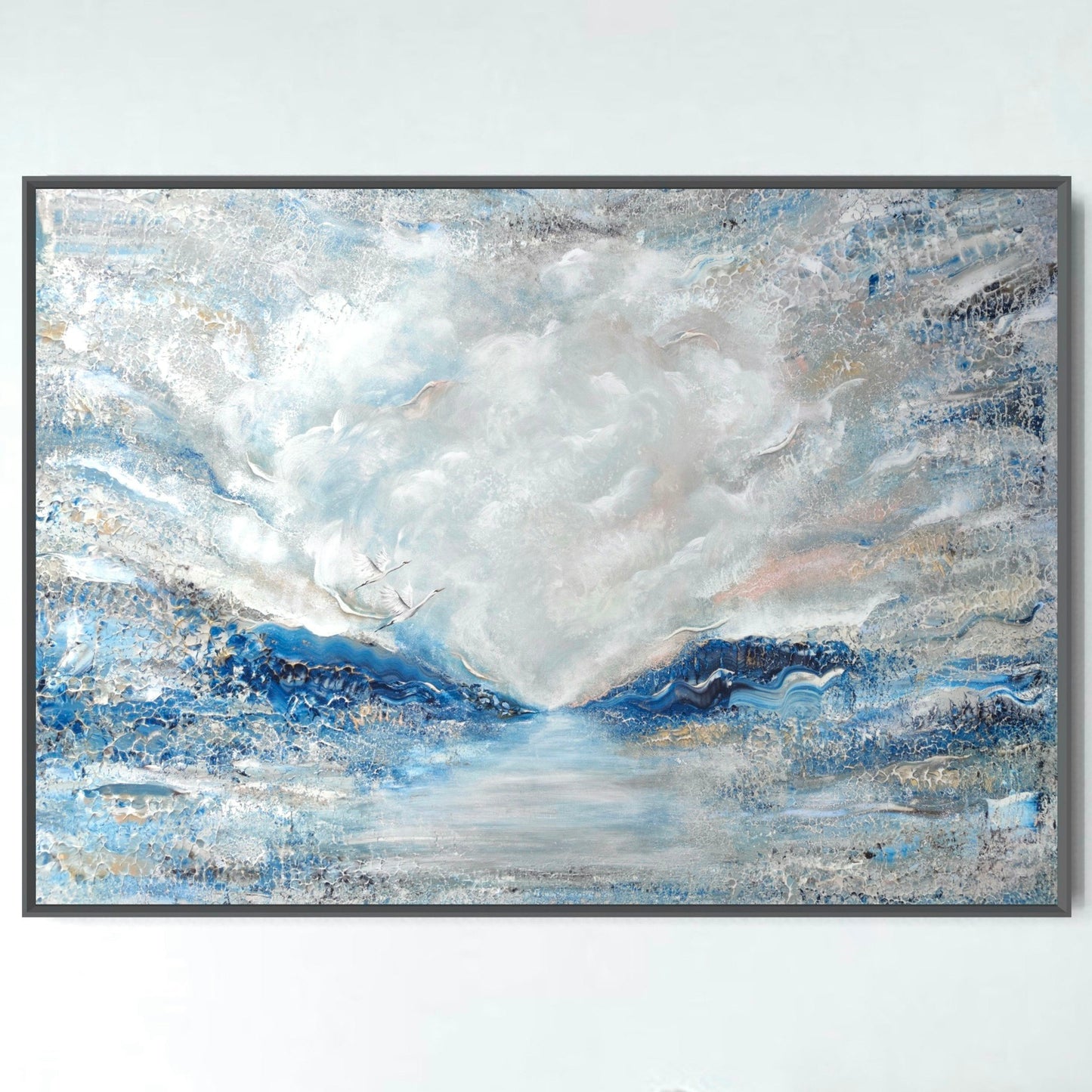 Light blue ocean Canvas Print