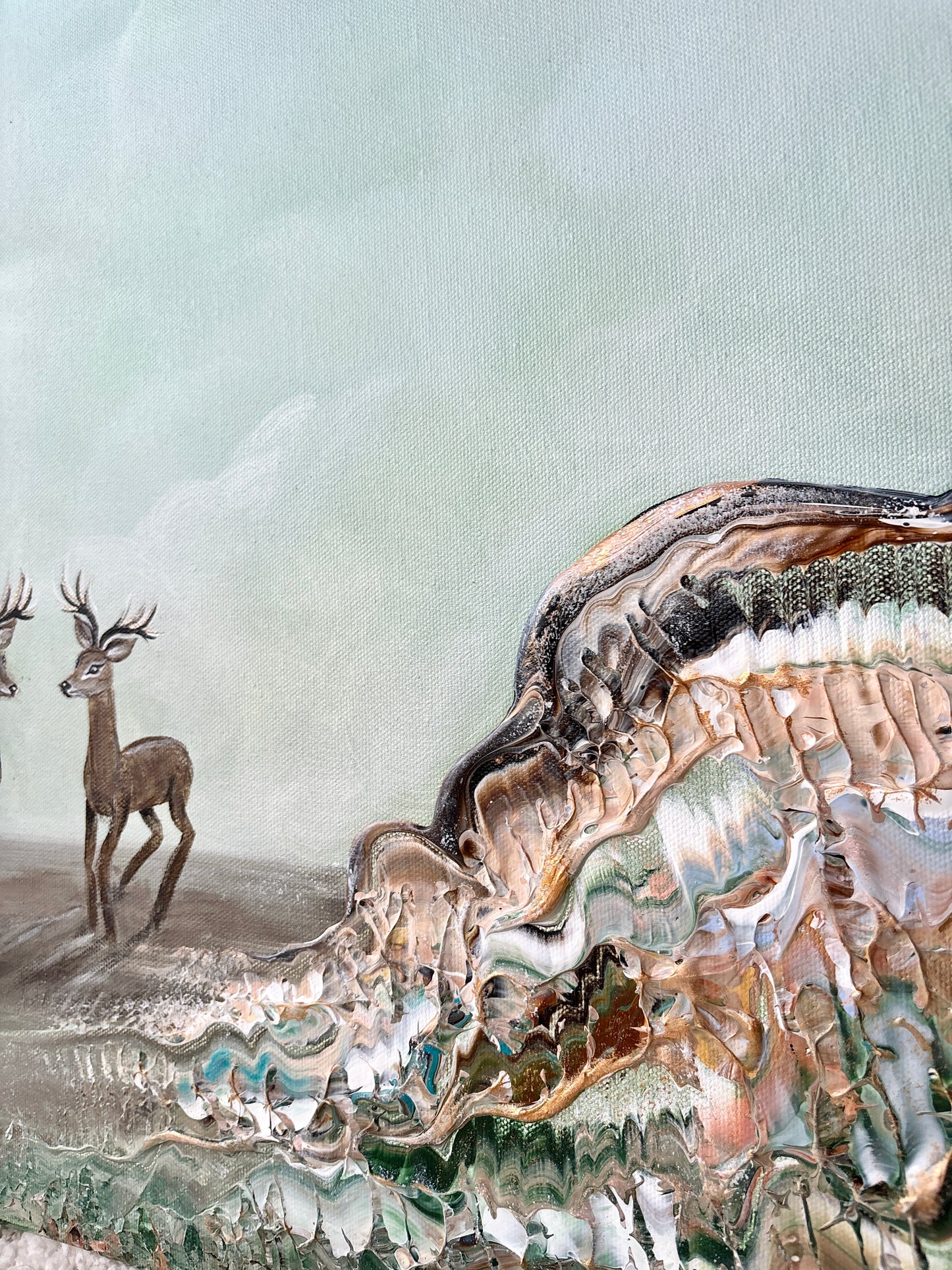 Scenery of deers Original Painting