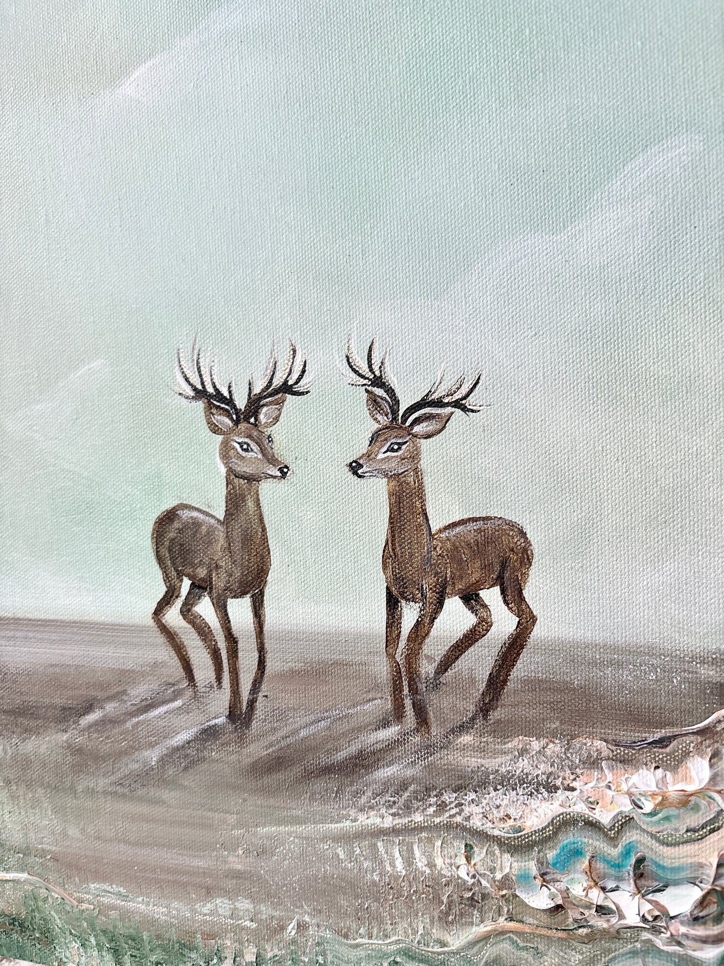 Scenery of deers Original Painting