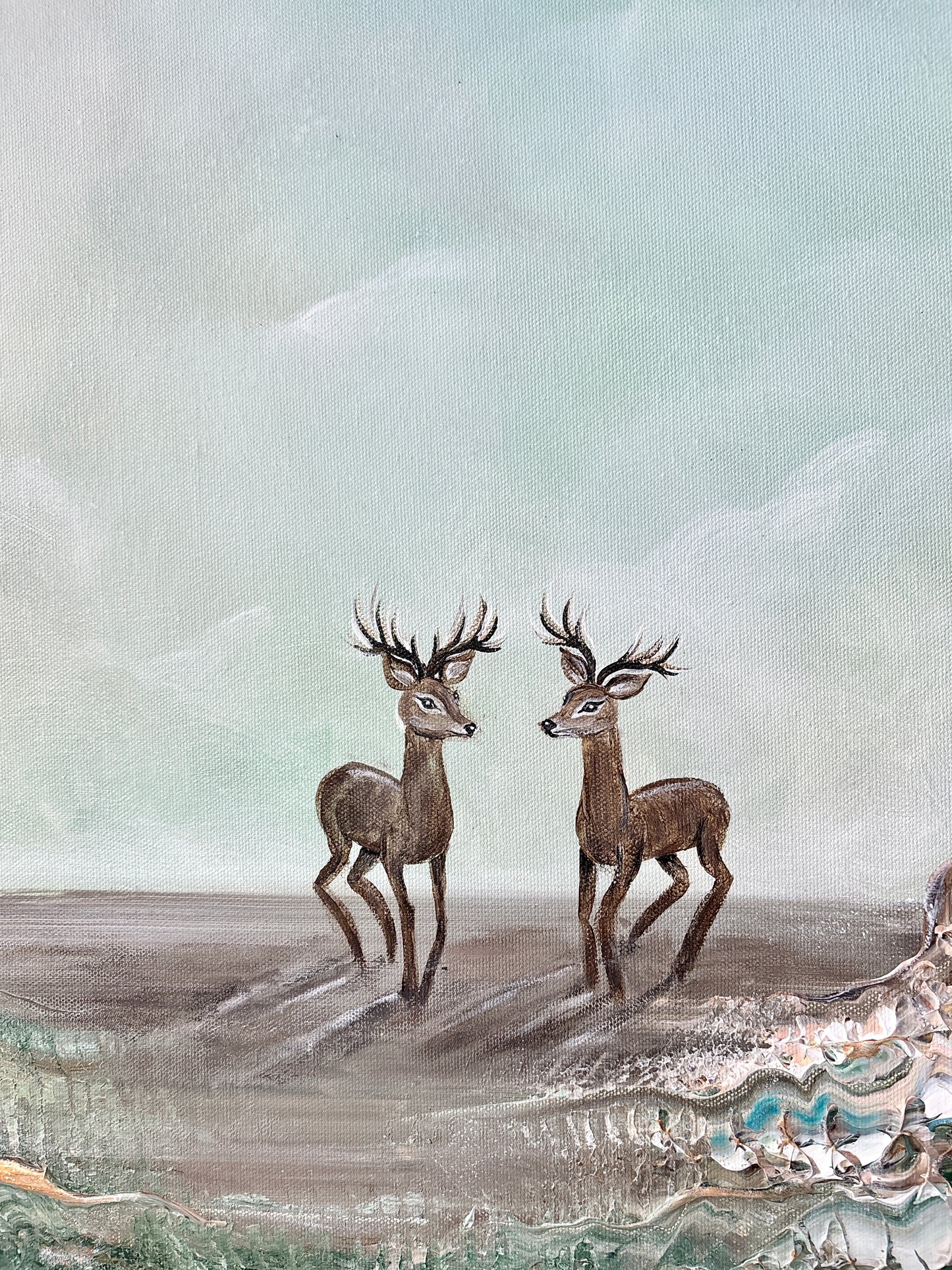 Scenery of deers Original Painting